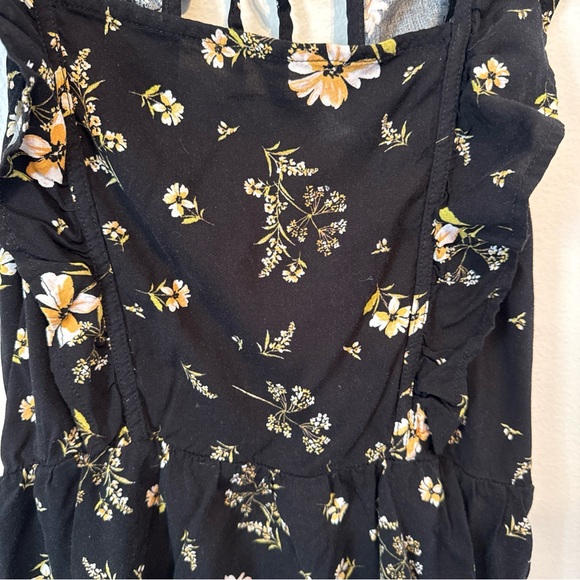 Wild Fable Floral Print Sleeveless Ruffle Apron Front Short Mini Dress Women’s M - Picture 4 of 14